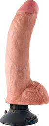 9" Vibrating Cock With Balls
