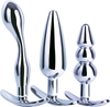 3 in 1 Metal Butt Plug Kit Set