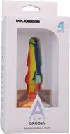 Groovy - Silicone Anal Plug - 4 Inch - Sunrise