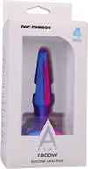 Groovy - Silicone Anal Plug - 4 Inch - Sunrise
