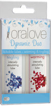 Oralove Dynamic Duo Lickable Lubes - Warming & Tingling