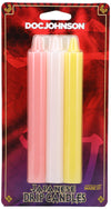 Japanese Drip Candles - 3 Pack Multi-colored