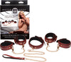 6 Piece Burgundy Bondage Set