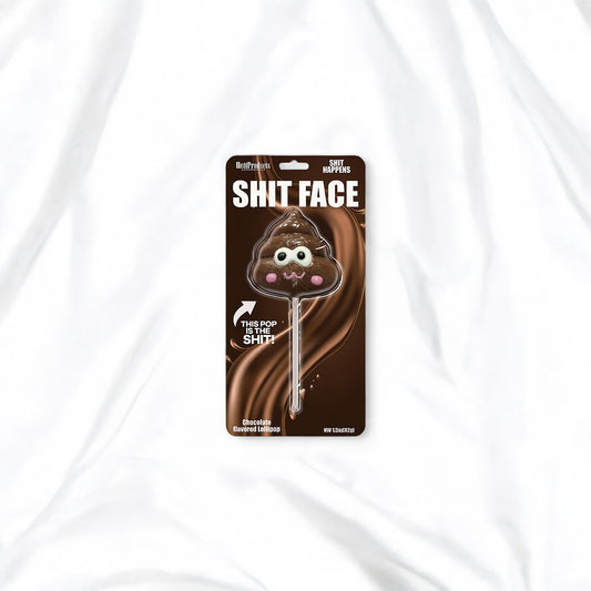 Candy - Shit Face Chocolate Lollipop