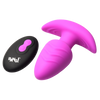 Rotating & Vibrating Silicone Butt Plug w/ Remote