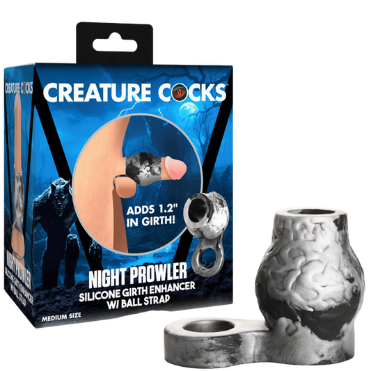 Night Prowler Silicone Penis Sleeve + Ball Stretcher