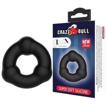 Super Soft Silicone Cockring - 3 Bead