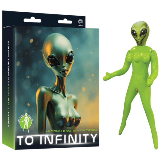 Inflatable 3-Breasted Alien Love Doll -